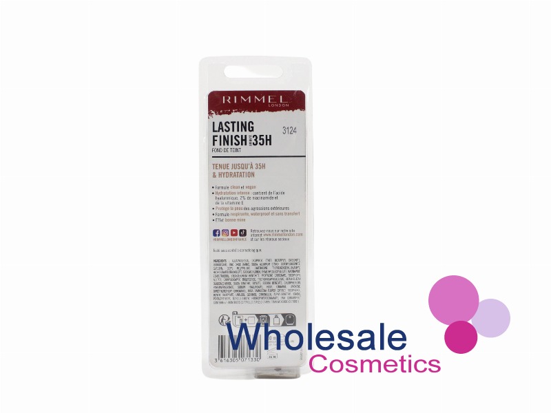 6 x Rimmel Lasting Finish 35Hr Foundation With Hydration Boost - 150  ROSE VANILLA